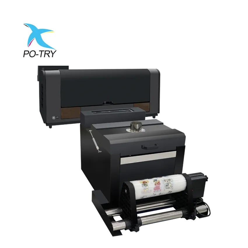 POTRY Digital A3 Inkjet T-Shirt Printing Machine Heat Transfer Pet Film Dtf Printer for L1800