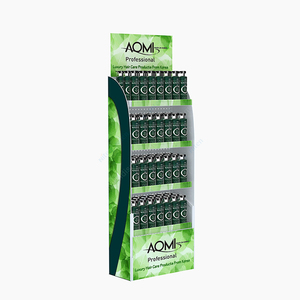 Exhibidor Metálico con Panel Perforado y Estantes, Estante de Piso para Productos de Champú y Cuidado del Cabello, Exhibidor para Supermercados y Tiendas Minoristas - Product Image 2