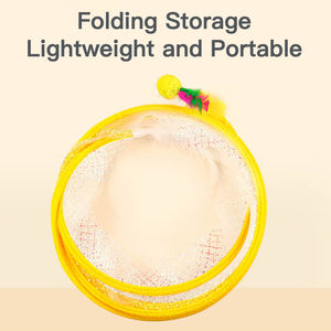 Hot Selling Interactive Folded <b>Cat</b> Tunnel <b>Spring</b> Foldable Spiral <b>Spring</b> Coil Collapsible <b>Toy</b> With Indoor <b>Cat</b> Tube Mouse Feather - Product Image 3