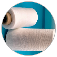 Blanc viscose bambou anneau filé fil pour tricot
