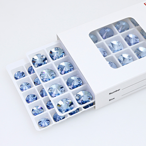 Dongzhou cristallo Color acquamarina strass di vetro Flatback all'ingrosso allentato cucire su perline di cristallo indumento accessori da te - Product Image 6