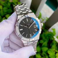 Automatische Mechanische Herrenuhr 42mm Gehäuse Automatikwerk Polierte Zeitskala und Zeiger Schlichte Drei-Zeiger-Uhr