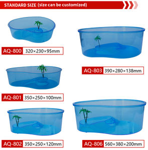 Aquarium en PVC pour poissons, Reptile tortue, ouvert au réservoir de poissons, accessoire en plastique, pour petit Animal, prix d'usine - Product Image 6