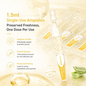 HALORINNA Suero Facial Antiarrugas con Péptidos 1.5ml X20, Esencia Hidratante, Reafirmante e Iluminadora con <span class=keywords><strong>Suspensión</strong></span> de Hilo de Oro, Suministro OEM - Product Image 5