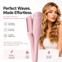 Fer à boucler électrique professionnel Wave Fashion avec grand écran de température pour usage domestique