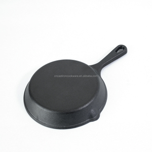 Poêle à frire en fonte antiadhésive pré-assaisonnée Poêle à frire en fonte robuste pour <span class=keywords><strong>restaurant</strong></span> et cuisine à domicile - Product Image 4