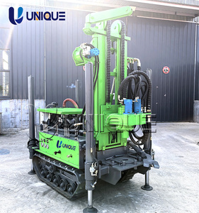 Offre Spéciale UNIQUE 120m 160m 180m Mini plate-forme de forage de puits d'eau Mini perceuse de puits d'eau sur chenilles Plate-forme de forage de mine à vendre - Product Image 1