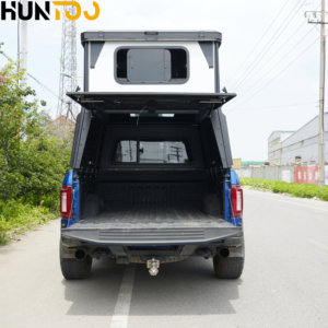 Tente de camping pliable <span class=keywords><strong>rigide</strong></span> Huntoo quatre saisons avec couvercle haute pour benne de pick-up, en aluminium alvéolé - Product Image 4