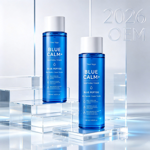 Tonique cutané OEM en gros au peptide bleu GHK-Cu, soin apaisant et polissant doux pour la peau, calme les rougeurs, améliore la texture rugueuse de la peau - Product Image 3