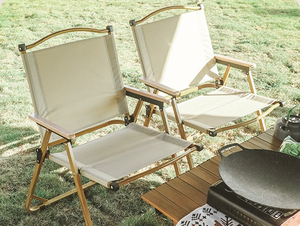 Chaise de camping pliable portable - Siège extérieur léger en acier pour pique-nique, pêche et plage - Utilisation promotionnelle - Product Image 4