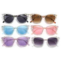 Nouveauté 2024 - Lunettes de soleil œil-de-chat tendance et uniques avec strass UV400 2065-Z, lunettes de soleil serties de diamants pour femmes
