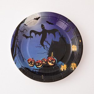 New Halloween Paper Plate Halloween Ghost Festival Party Tableware Paper Plate - Product Image 5