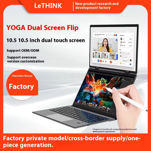 New 10.5 Inch <span class=keywords><strong>Dual</strong></span>-Màn Hình Cầm Tay Cảm Ứng Gấp Máy Tính Xách Tay Cross-Biên Giới Bán Buôn Intel N100 Bộ Vi Xử Lý Với Bàn Phím Bluetooth - Product Image 2