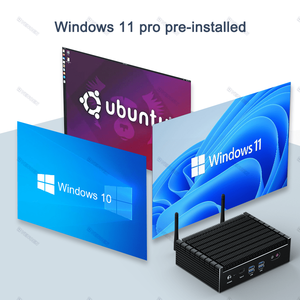 มินิพีซีแบบไม่มีพัดลมอุตสาหกรรมพร้อม1255U 12th 16GB แรม256GB M.2 SSD เราเตอร์ไฟร์วอลล์เครื่องใช้ไฟฟ้า12th ใหม่1235U มินิพีซี - Product Image 6