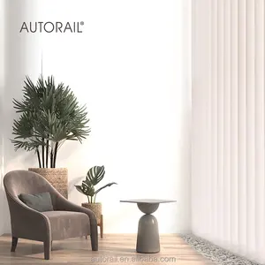 Persianas verticales motorizadas con decoración moderna para el hogar Pistas eléctricas elegantes
