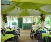 15x18m 15x21m tente de fête climatiseur tante événements glamping en bois avec toit de salle de bain tente d'affaires de location pour voitures maison tente