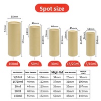 Emballage en tube de papier enduit personnalisé pour huiles essentielles et cosmétiques, boîte cylindrique ronde biodégradable, fabrication OEM ODM