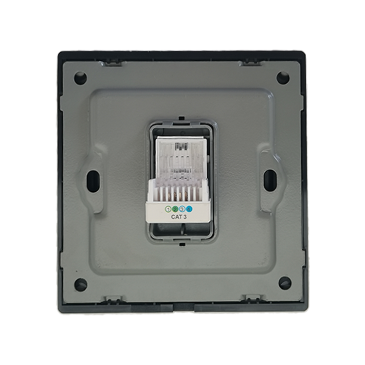 VNX Tel UK EU 1 Gang Rj11 Plastic Wall Mounted Telephone Line Outlet Electrical Telephone Socket