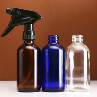 Botol Semprot Kaca Amber Isi Ulang, Bentuk Bulat Silinder, Dapat Diisi Ulang Cepat