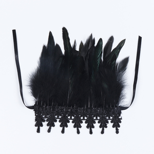 Manicotti in Piume Naturali, Guanti per Feste, Cosplay, Polsini in Pizzo, Accessori in Pelliccia per Costumi di Carnevale e Spettacoli - Product Image 5