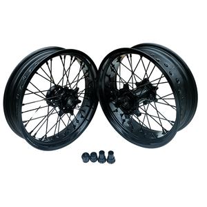 다양한 오프로드 오토바이에 호환되는 범용 맞춤형 색상 및 로고 모타드 휠 17인치 슈퍼모토 휠 - Product Image 4