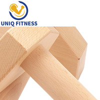 Barres de Push up UNIQ Factory Direct Parallettes en bois pour pompes à main Calisthenics