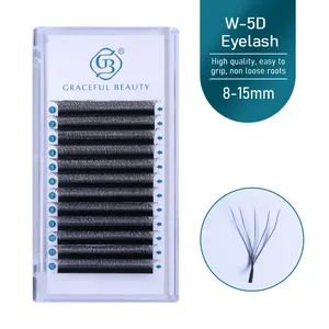 New Products 0.07 C D W-5D Shape Russian Volume Lashes Private Label Korean Eyelash Extension