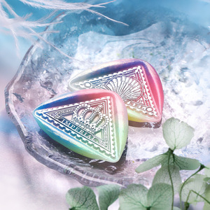 Tête de sceau à la cire de la série Triangle Irrégulier en laiton massif, motif botanique gravé pour la décoration - Product Image 2