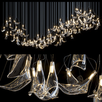 Long lustre moderne suspendu nouveau produit décoration résidentielle luxe cristal hôtel hall escalier lustre moderne