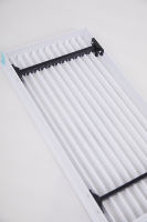 Grilles de ventilation carrées en plastique ABS pour plafond, diffuseurs pour ventilateur de salle de bain et cache de ventilateur d'extraction