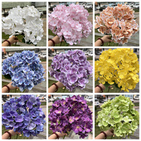Nouvelle-zélande blanc vert mariage doux faux hortensia fleurs 3D 5 tête Film nouveau commerce extérieur en gros hortensia artificiel