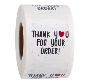 Custom Logo Printing <strong>Adhesive</strong> Round Label <strong>Stickers</strong> Waterproof <strong>Vinyl</strong> <strong>Sticker</strong> - Product Image 2