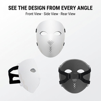 Masque LED rechargeable pour soins de la peau avec séances réglables de 5, 10 et 15 minutes pour usage domestique