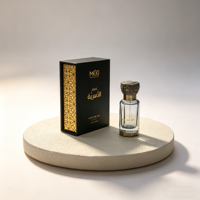 Huile de parfum concentrée de style Dubaï 12 ml en gros avec emballage noir et or de qualité supérieure, huile Attar unisexe longue durée, logo personnalisé