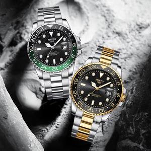 Drioshipping Logo personnalisable quantité minimale de commande bas Montres à quartz pour hommes avec design classique Bracelet de luxe en acier inoxydable Cadran en verre avec fenêtre - Product Image 2