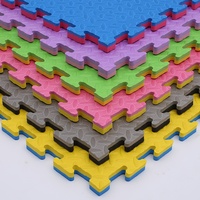 Matras Lantai EVA Interlocking untuk Latihan Taekwondo, Puzzle Tatami, Matras Judo Karate
