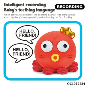 Vente en gros Bébé Crabe dansant rampant Poulpe Ventre Temps et marche Apprentissage Animaux de la mer Jouets en peluche pour Bébé - Product Image 4