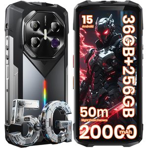 Teléfono Resistente FOSSIBOT F113 5G Android 15, 36GB RAM, 256GB Almacenamiento, Pantalla de 6.78 Pulgadas 120Hz, Cámara de 50MP - Product Image 1