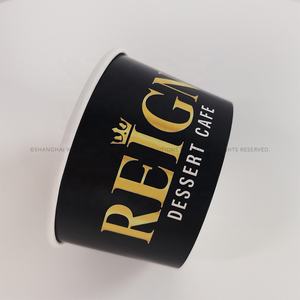 Vasos de Papel Desechables para Helado con Logotipo Personalizado, Vasos de Postre Ecológicos de Kraft para Yogurt Congelado, Gelatina y Sorbete de 3oz-32oz - Product Image 2