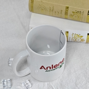 Tasses en céramique réutilisables blanches écologiques SWT, vente en gros, avec fond en liège, tasse à café en céramique - Product Image 4