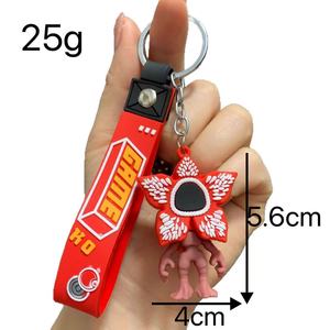 Nuevo <span class=keywords><strong>Llavero</strong></span> de <span class=keywords><strong>Stranger</strong></span> <span class=keywords><strong>Things</strong></span>, Flor que Come Hombres, Eleven, <span class=keywords><strong>Dustin</strong></span>, Muñeco Eleven, Colgante Hecho a Mano, Regalo - Product Image 5