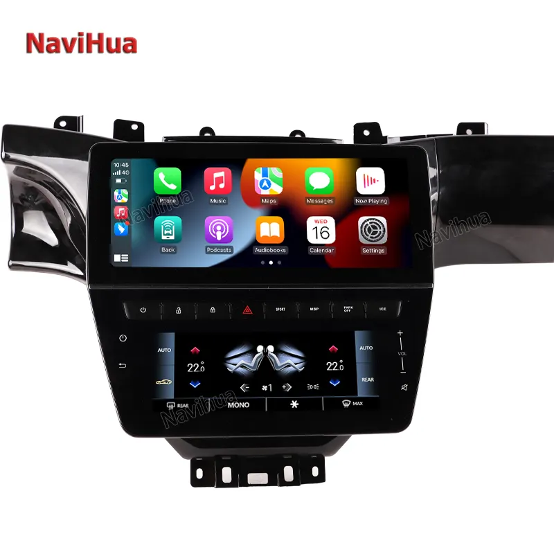 NaviHua Nouveau design Android Autoradio pour Maserati GT Multimédia Auto Head Unit Monitor Climate Control Display GPS Navigation