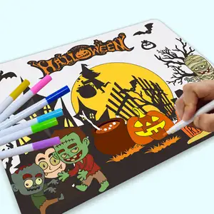 Hot Sale Eco-Friendly BPA free High quality Washable Silicone Painting Mat Drawing Placemat for Kids