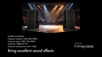 Système de sonorisation extérieur étanche IP, Line Array 500W 2x10 pouces avec caisson de basses 600W 18 pouces pour Église, Stade, Concert, DJ