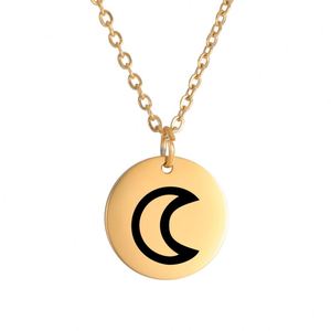 Amuleto con Símbolo del Planeta, Collar con Colgante Pequeño, Símbolos Alquímicos Planetarios <span class=keywords><strong>de</strong></span> Júpiter, Saturno, Plutón y Neptuno, Acero Inoxidable - Product Image 1