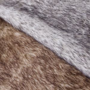 गर्म बिक्री कॉलर असबाब, रूग खिलौना बहुलक लंबे बाल जैक्वार्ड पॉलिएस्टर डाई-टिप राकून fox फर कपड़े/ - Product Image 2