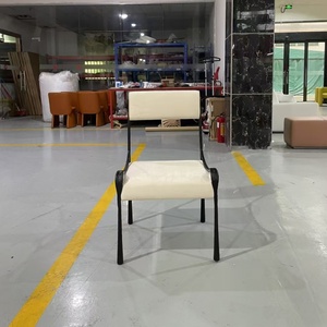 Taburete de <span class=keywords><strong>Bar</strong></span> Moderno de Lujo Ligero con Tapicería de Tela Tejida |   Silla de Barra con Estructura Metálica Estilo Industrial para Bares en Azoteas y Comedores de Lujo - Product Image 5