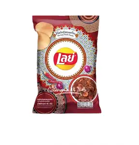 Thai Lays importadas papas fritas de estilo tailandés bocadillos de comida inflada