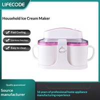 Machine à crème glacée Lifecode Vitality, grande machine domestique automatique, AC 110W, capacité de 0,53 litre, modèle SU-591