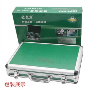 Naichi Socket Wrench Set 32Pcs 1/2 In Cr-V Steel <b>Polished</b> <b>Chrome</b> Plating Machine Repair Tools Combination Kit - Product Image 1